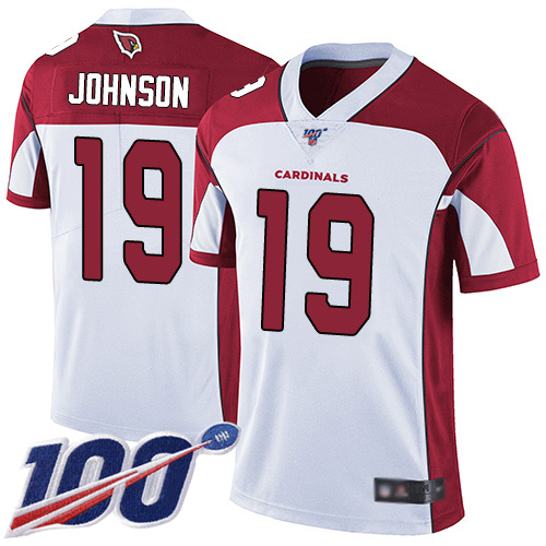 Arizona Cardinals Limited White Men KeeSean Johnson Road Jersey NFL Football #19 100th Season Vapor Untouchable